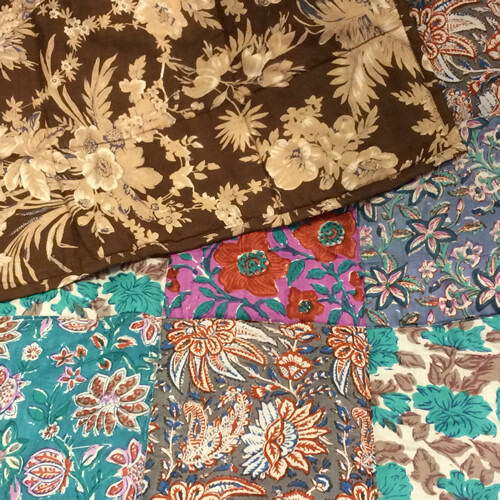 plaid quilt sprei uit india