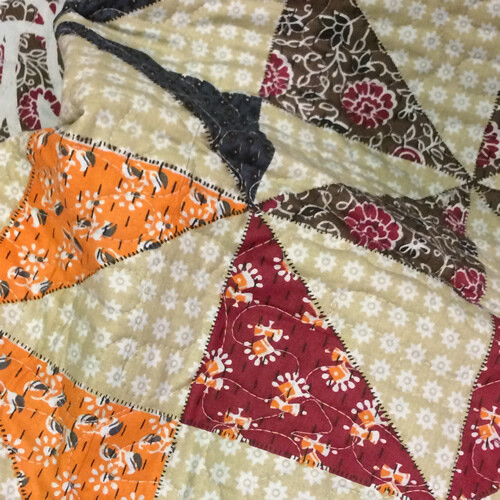 plaid quilt sprei uit india