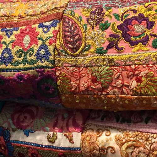plaid quilt sprei uit india