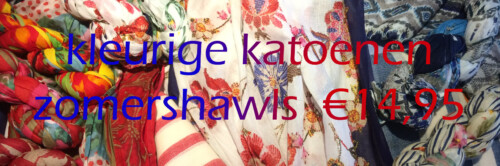 katoenen zomershawls